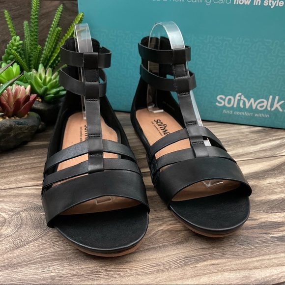 NIB SoftWalk Wide Cazadero Boho Gladiator Sandal - Picture 5 of 13